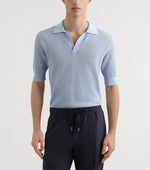 Textured Cotton Polo Shirt