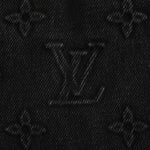 Black Monogram Embossed Denim Jacket