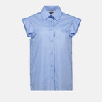 Cotton Shirt in Light Blue