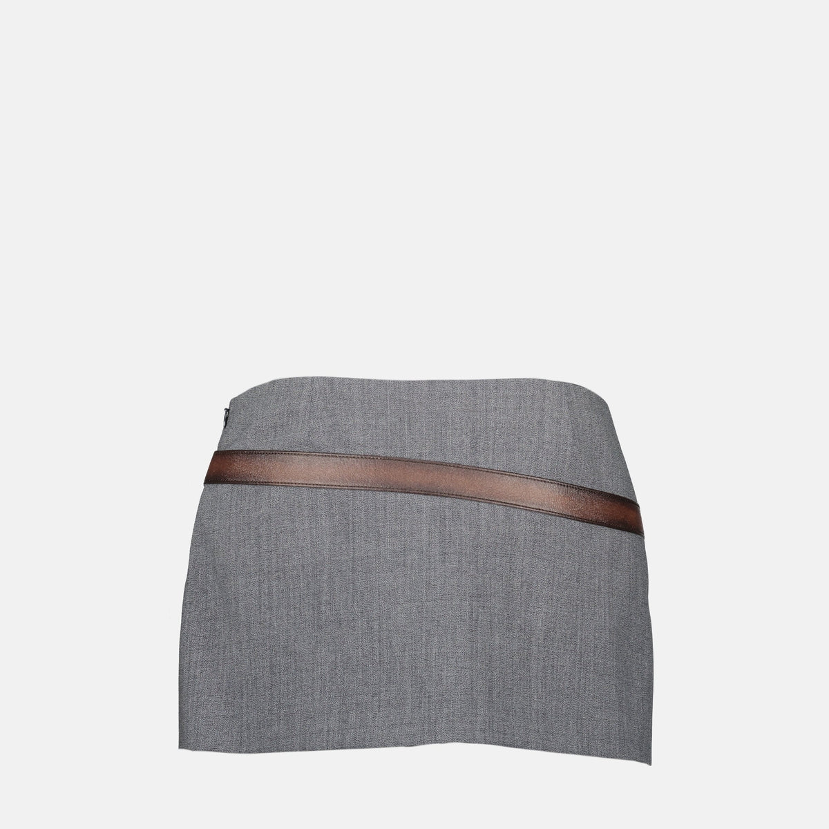 Mini skirt with belt