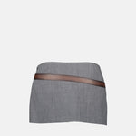Mini skirt with belt