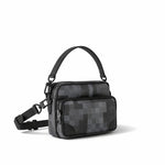Damier Graphite Multi-Pocket Crossbody Bag (Black/Grey)