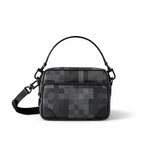 Damier Graphite Multi-Pocket Crossbody Bag (Black/Grey)