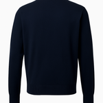 Black Crewneck Sweatshirt with Gold Medusa Logo