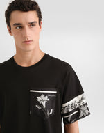 DG Cotton and Silk T-Shirt with Print