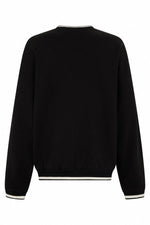 Black Cotton DG Sweatshirt with Embroidered Logo