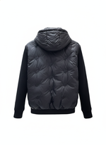Hybrid Down Jacket with Knit Sleeves