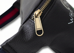 Logo Graffiti Leather Belt Bag