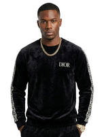 Logo Knit Sweatshirt with Signature Sleeve Band