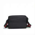 Tiger Embroidered Leather Crossbody Bag