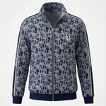Oblique Jacquard Zip-Up Tracksuit Set