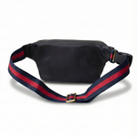 Logo Graffiti Leather Belt Bag