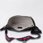 Logo Graffiti Leather Belt Bag