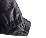 Glossy Monogram Puffer Jacket - Black