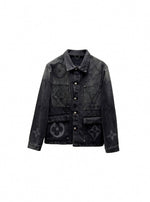 Black Monogram Denim Jacket