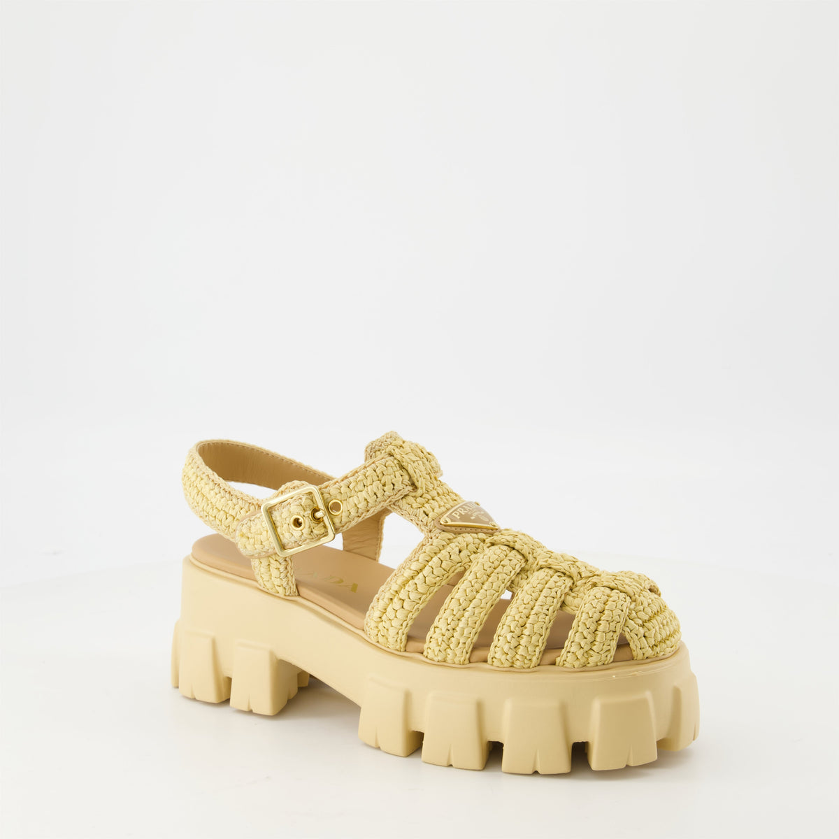 Raffia Platform Sandals
