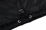 Oblique Quilted Down Jacket – Black