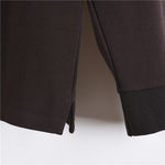 Long-Sleeve Polo Shirt with Vintage Check Collar