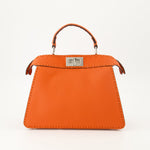 Peekaboo Mini – Orange Leather