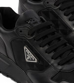 Leather & Re-Nylon Low-Top Sneakers