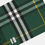 Check Wool Scarf – Forest Green Plaid Scarf