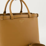 Leather Buckle Bag (Tan)
