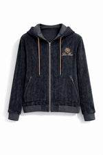 Midnight Heritage Zip Hoodie & Jogger Set