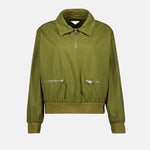 Cropped Zip-Detail Utility Jacket