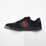 Screener Sneakers in Black with Web Stripe