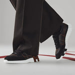Bouncing Sneaker in Black Calfskin and Suede