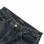 Classic Indigo Denim Jeans with Embroidered Back Pocket
