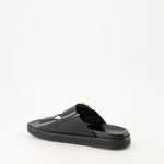 Logo Buckle Slide Sandals
