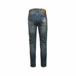 Slim-Fit Washed Denim Jeans with Embroidered Back Detail
