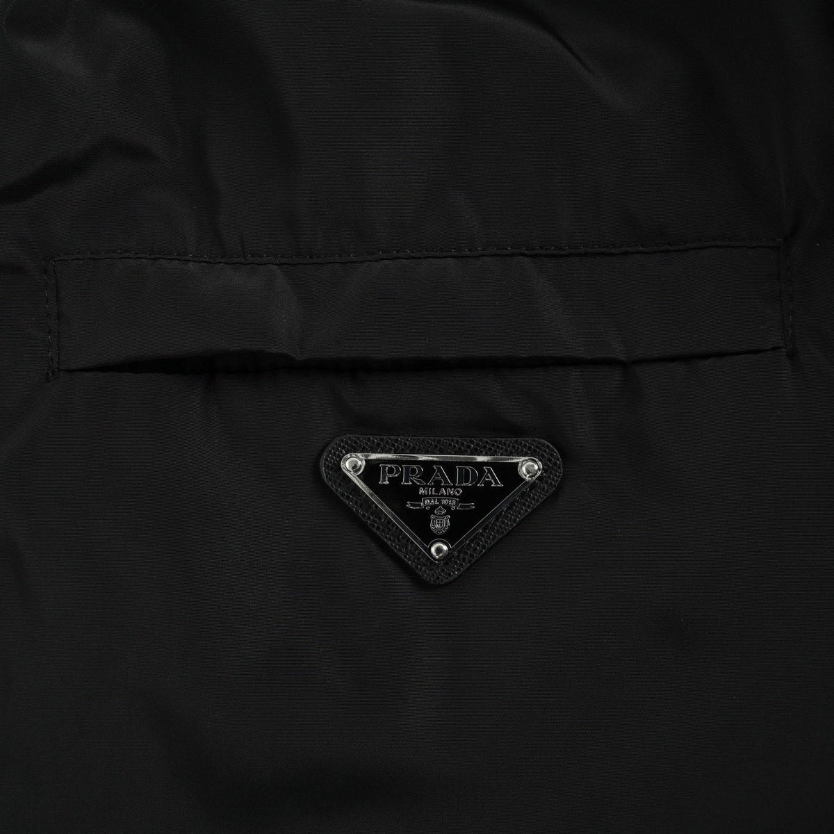 Reversible Hooded Jacket – Black Leather & Nylon Dual-Finish