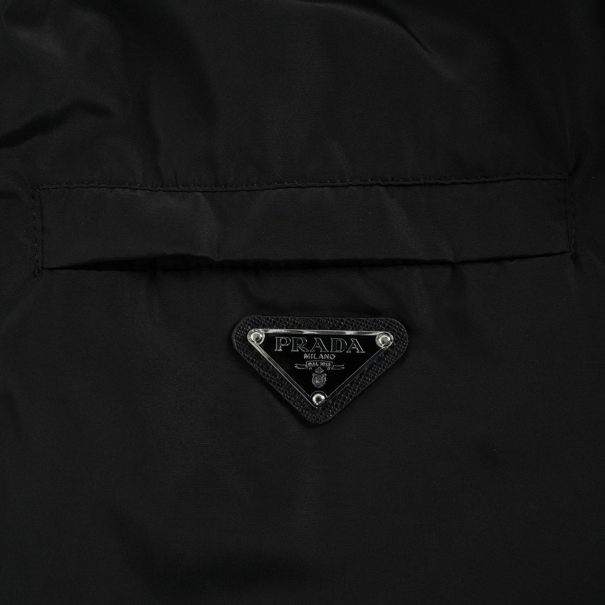 Reversible Hooded Jacket – Black Leather & Nylon Dual-Finish