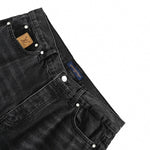 Damier Patch Washed Black Denim Jeans – Relaxed Luxury Fit
