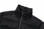 Oblique Quilted Down Jacket – Black