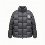 Square Quilted Embossed Back Puffer Jacket