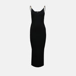 Ribbed Knit Maxi Slip Dress