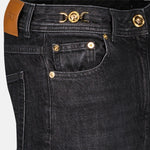 Baroque Panel Straight-Leg Jeans