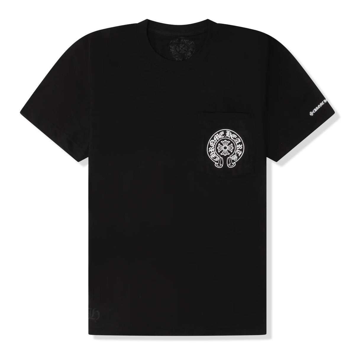 Horse Shoe Pocket Logo Black T-Shirt