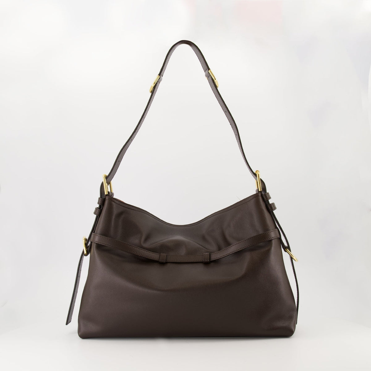 Voyou Shoulder Bag – Dark Brown