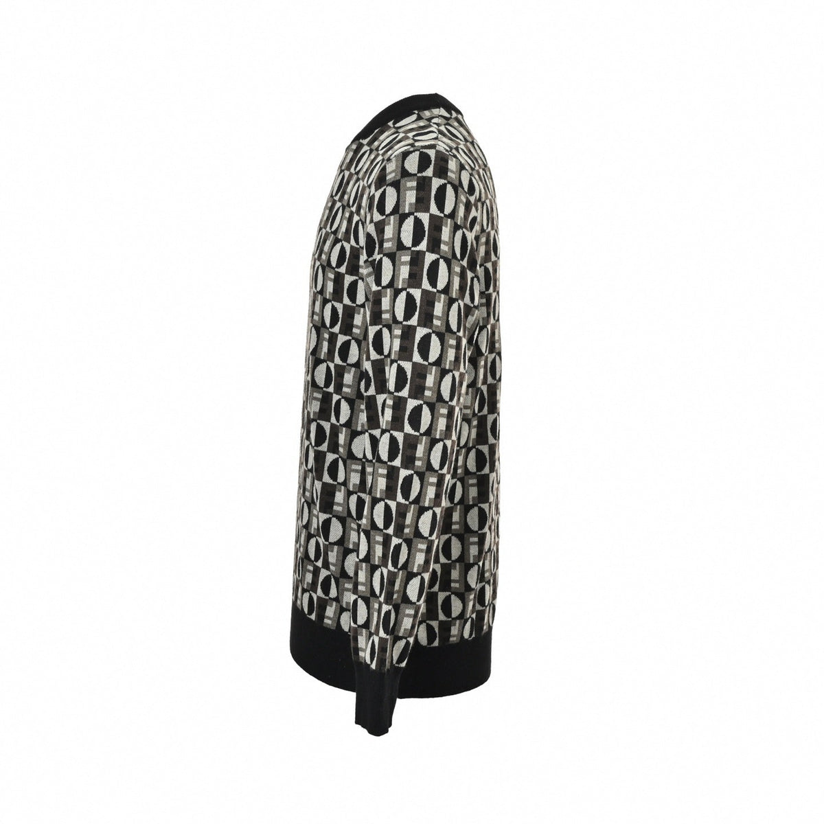 Graphic Jacquard Knit Crewneck