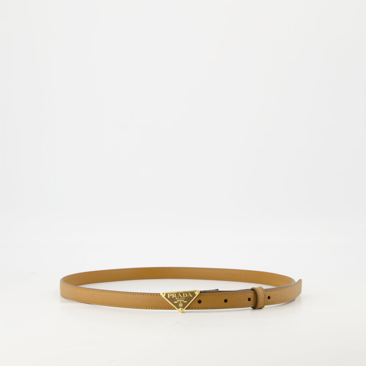 Saffiano Leather Belt – Tan