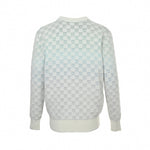 Damier Pattern Knit Sweater