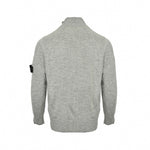 Buttoned Stand-Collar Knit Cardigan