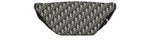 Oblique Jacquard Belt Bag Beige and Blue