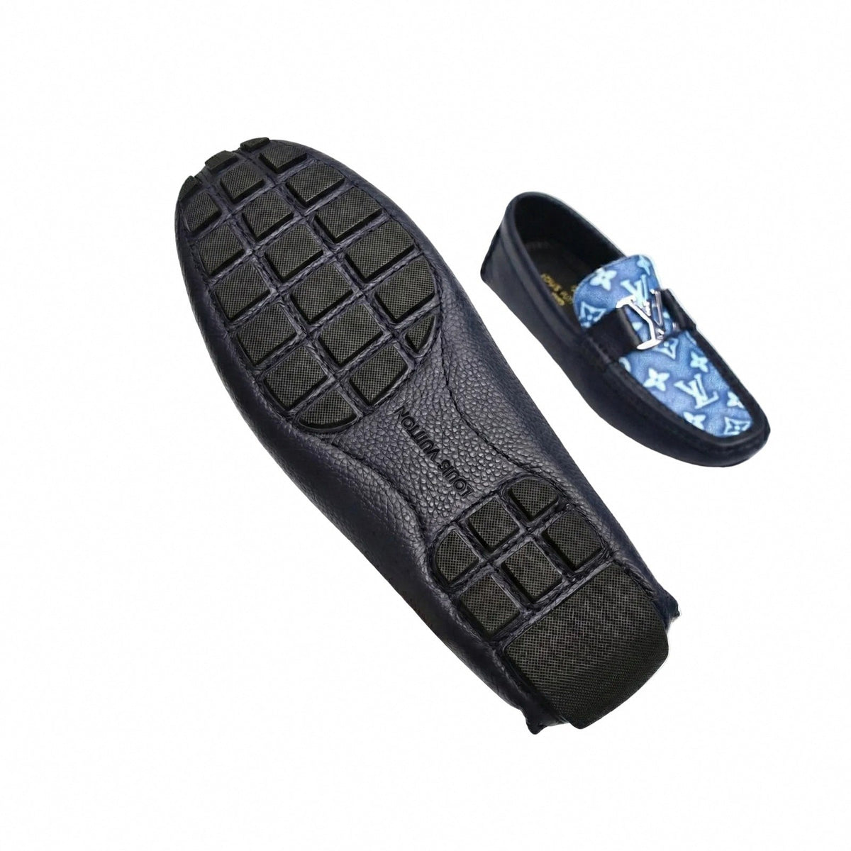 Monogram Denim Driving Moccasins