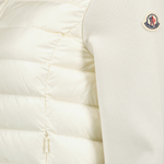 Ivory Knit Sleeve Puffer Jacket