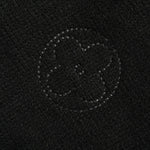 Monogram Outline Embroidered Knit Zip Jacket